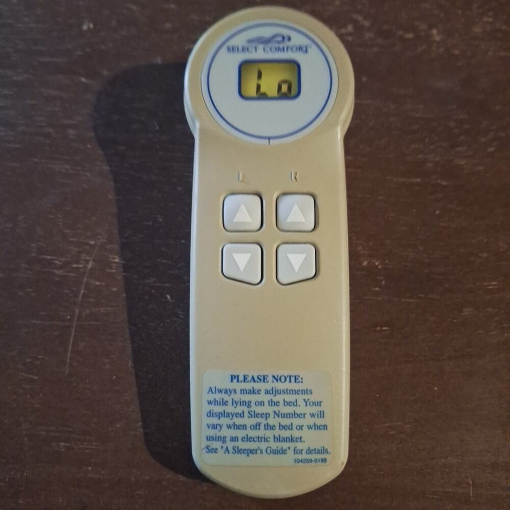 Sleep Number Select Comfort Air Chamber Wireless Remote UFCS3 LPM-1000E